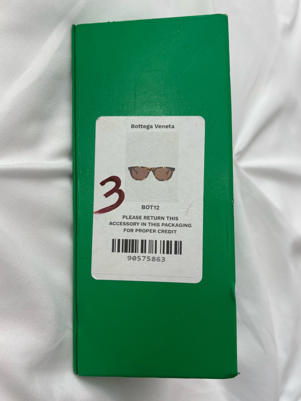 Bottega Veneta Unisex Original 01 Honey Havana Sunglasses 52mm VGUC - Picture 8 of 8